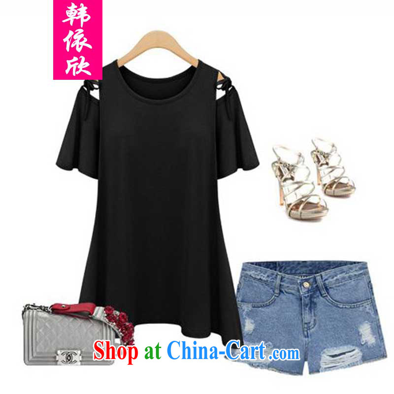 According to Korea was 2015 King, female 200 Jack The obesity MM Summer in Europe short-sleeve T-shirts solid fat sister and the blue XXXXL, Korea according to Yan, and shopping on the Internet