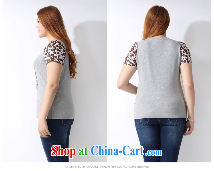 2015 spring and summer with many major Code female thick MM personality 100 ground Leopard tile graphics thin T pension A 3700 light gray 4 XL pictures, price, brand platters! Elections are good character, the national distribution, so why buy now enjoy more preferential! Health