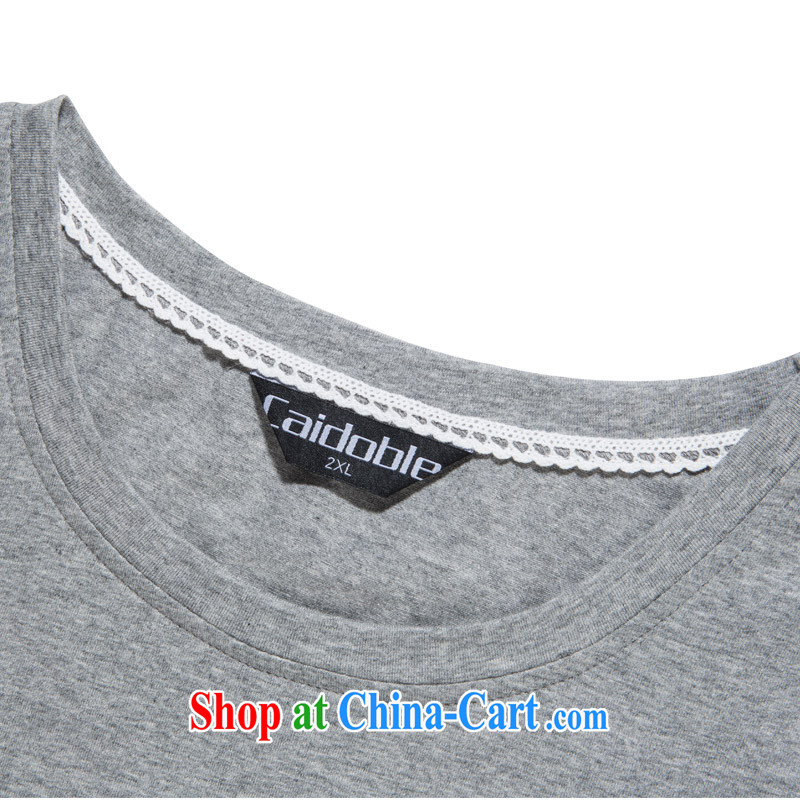 2015 spring and summer with many major Code female thick MM personality 100 on Leopard tile graphics thin T pension A 3700 light gray 4 XL, with Po, Mr. Choi (CAIDOBLE), and, on-line shopping