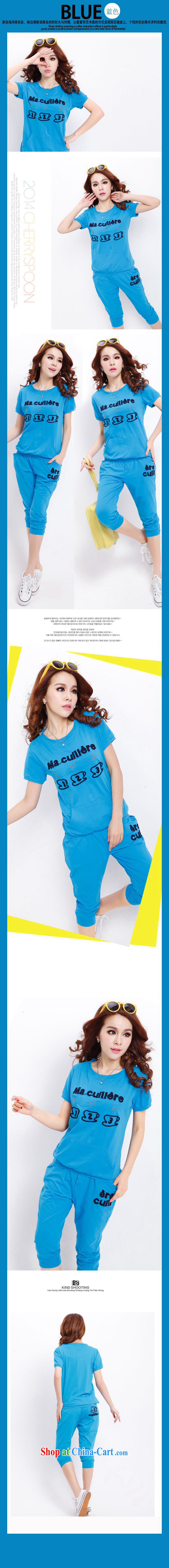 D 0450 2015 summer new, larger female sport and leisure package short-sleeved 7 pants and indeed XL red XXXL pictures, price, brand platters! Elections are good character, the national distribution, so why buy now enjoy more preferential! Health