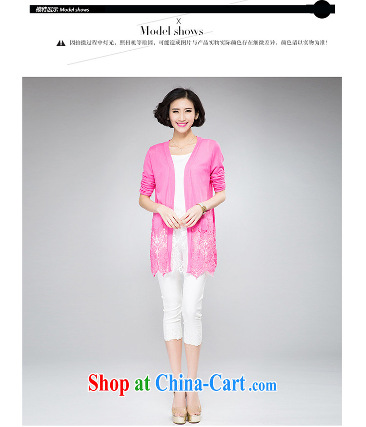 禛 collective counters are for 2015 spring and summer new, larger female thick mm sister and indeed increase Korean video thin long-sleeved lace thin cardigan sunscreen Air Conditioning T-shirt is the red 4 XL (weight 180 Jack left and right) pictures, price, brand platters! Elections are good character, the national distribution, so why buy now enjoy more preferential! Health