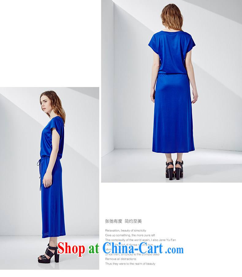 The Beira dresses summer is the female long round-collar short-sleeve dress thick MM 6.52102 billion electric blue XXL pictures, price, brand platters! Elections are good character, the national distribution, so why buy now enjoy more preferential! Health