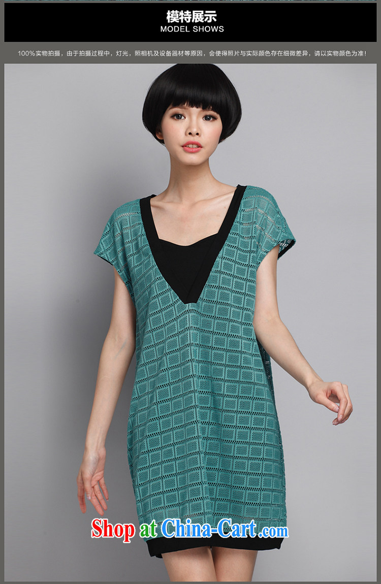Mephidross economy honey, 2015 summer new XL female Korean thick MM stylish grid Openwork dresses, 2889 photo color the code 5 XL 200 Jack left and right pictures, price, brand platters! Elections are good character, the national distribution, so why buy now enjoy more preferential! Health