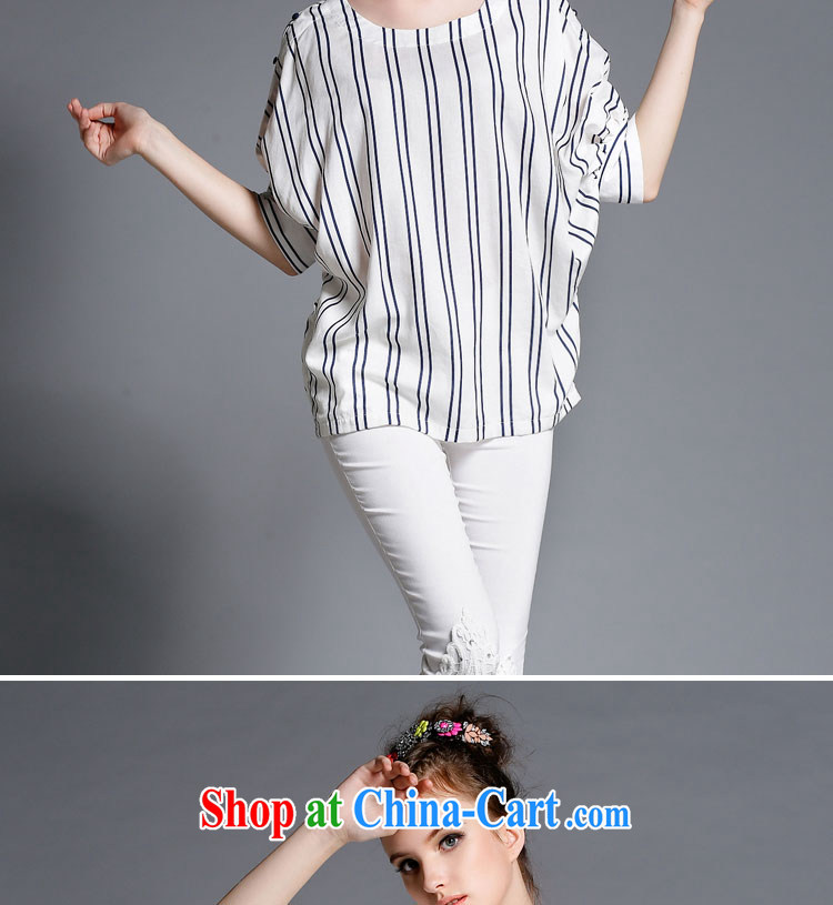 The foam bat T-shirt girls short sleeve 2015 is indeed the XL women mm thick summer vertical streaks stamp loose T shirts white vertical streaks XL 2 126 - 140 Jack pictures, price, brand platters! Elections are good character, the national distribution, so why buy now enjoy more preferential! Health