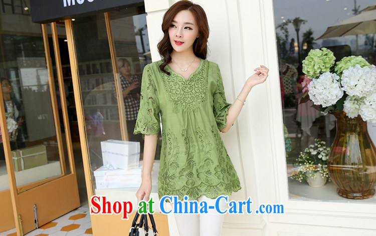 Kiosks spread (tingman) 2015 Korean version the summer, female thick mm video thin cotton embroidery dress 1021 blue L pictures, price, brand platters! Elections are good character, the national distribution, so why buy now enjoy more preferential! Health