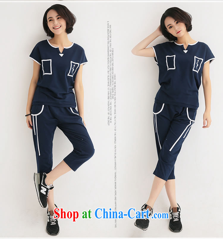 Optimize m Beauty Package Mail Delivery 2015 summer the Code women thick mm package 200 Jack 7 pants with short T bat sleeves Sport Kit blue 2 XL for 135 - 165 Jack pictures, price, brand platters! Elections are good character, the national distribution, so why buy now enjoy more preferential! Health