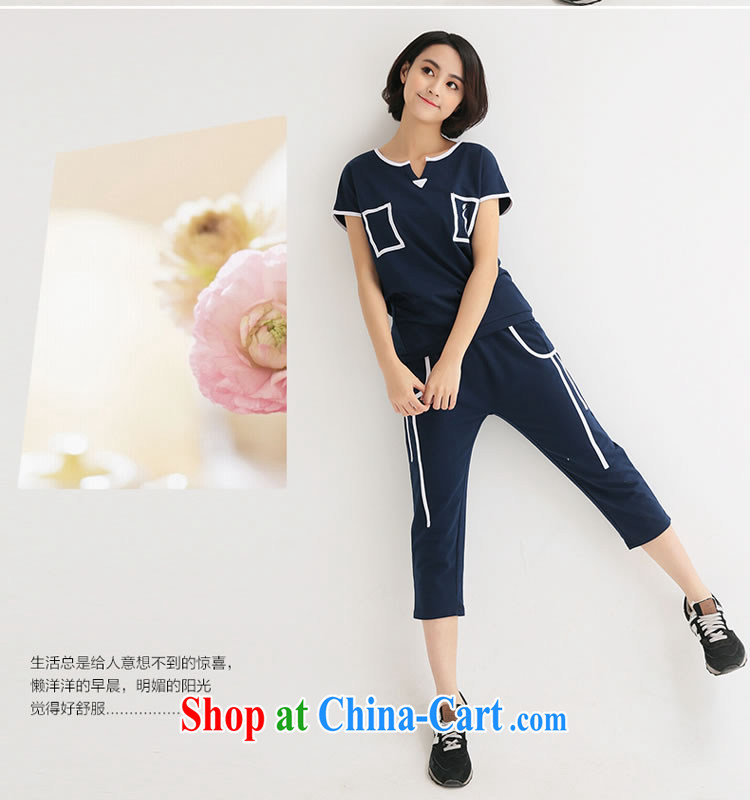 Optimize m Beauty Package Mail Delivery 2015 summer the Code women thick mm package 200 Jack 7 pants with short T bat sleeves Sport Kit blue 2 XL for 135 - 165 Jack pictures, price, brand platters! Elections are good character, the national distribution, so why buy now enjoy more preferential! Health