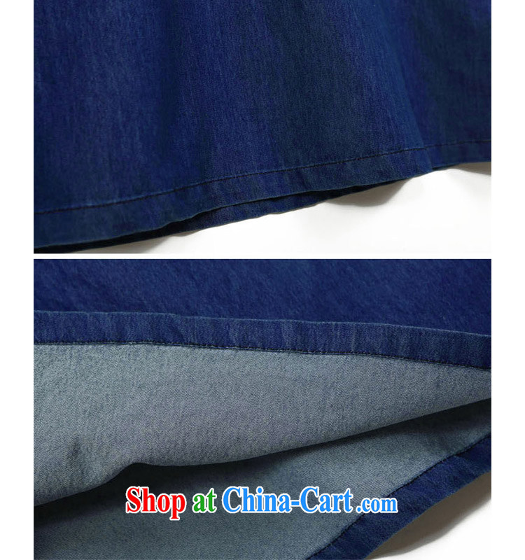 Tang year maximum code dress in Europe and America, new summer new loose video thin thin denim dress, long, short-sleeved denim blue/1933 XL 5 180 - 195 Jack left and right pictures, price, brand platters! Elections are good character, the national distribution, so why buy now enjoy more preferential! Health