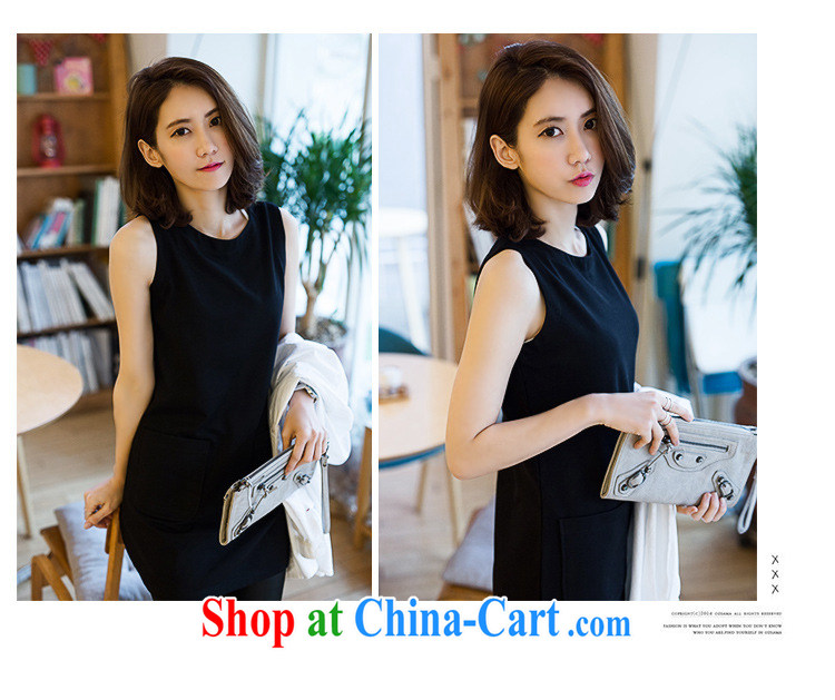 MissDonut 2015 summer New, and indeed increase, women mm thick 200 Jack video thin vest skirt thick sister sleeveless dresses Black Large Number 3 XL pictures, price, brand platters! Elections are good character, the national distribution, so why buy now enjoy more preferential! Health