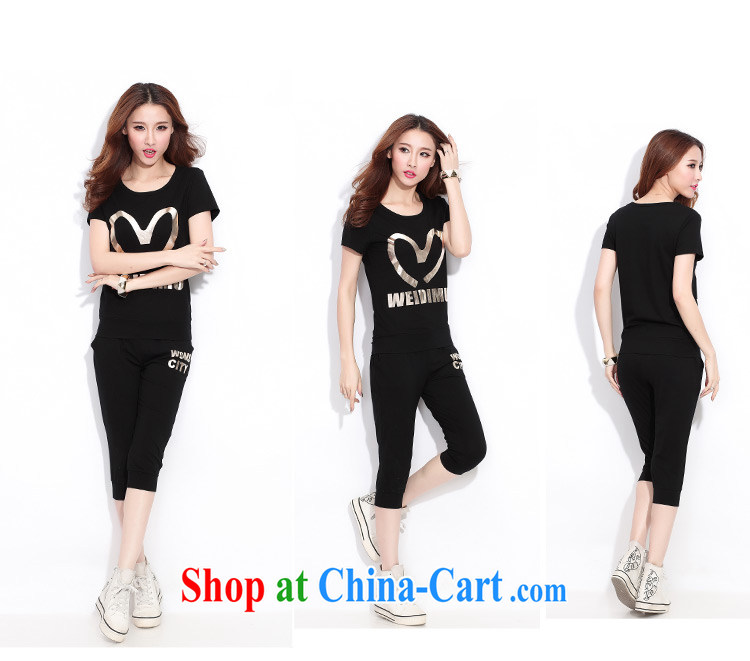 Was the 2015 summer decor, large, pure cotton 7, pants shorts short-sleeve shirt, Leisure package female blue XXXL pictures, price, brand platters! Elections are good character, the national distribution, so why buy now enjoy more preferential! Health