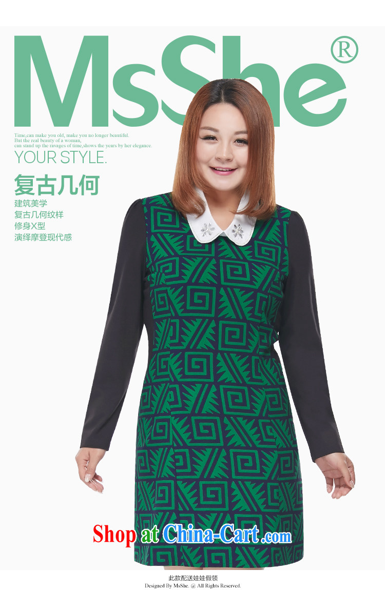 MSSHE 2015 spring spring knitting fake collar dresses clearance 7769 white 3XL pictures, price, brand platters! Elections are good character, the national distribution, so why buy now enjoy more preferential! Health
