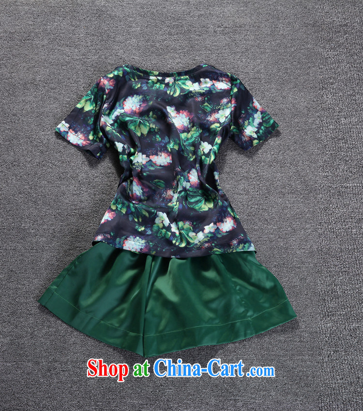 of the wind than the 2015 Summer in Europe and New thick mm stylish short-sleeve T shirts shorts snow woven two-piece lounge suite large green code 3 XL pictures, price, brand platters! Elections are good character, the national distribution, so why buy now enjoy more preferential! Health