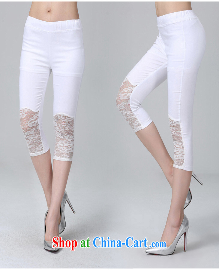 The delivery package as soon as possible the XL female 7 pants OL graphics thin tight aggressive Beauty Salon solid white lace pants in thick mm thin summer trousers white XXL pictures, price, brand platters! Elections are good character, the national distribution, so why buy now enjoy more preferential! Health