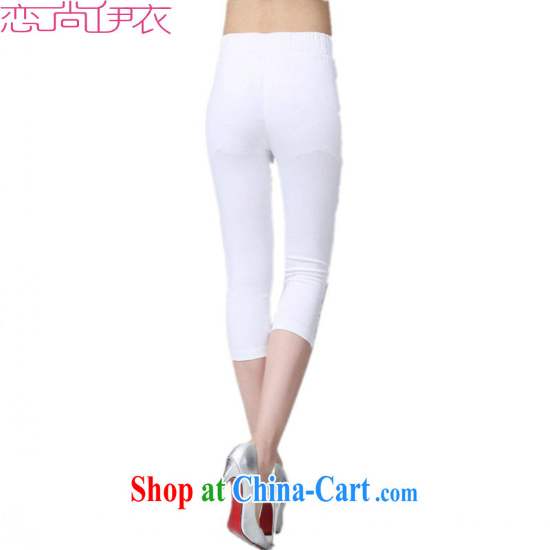 The delivery package as soon as possible e-mail XL female 7 pants OL graphics thin tight aggressive Beauty Salon solid white lace pants in thick mm thin summer trousers white XXL, land is still the garment, shopping on the Internet