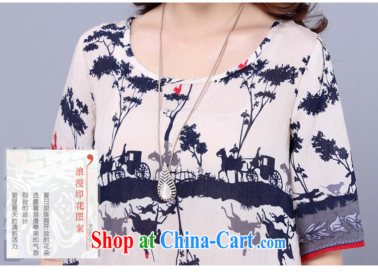 Morning would be 2015 summer new Korea and indeed increase, female fat sister fashion style round-collar short-sleeve ethnic wind knocked color stamp graphics thin ice woven shirts suit 2 XL pictures, price, brand platters! Elections are good character, the national distribution, so why buy now enjoy more preferential! Health