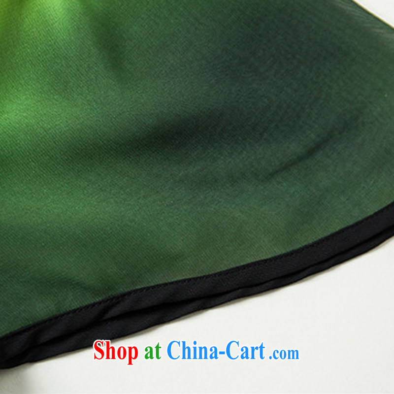 Mephidross economy honey, summer, the Korean version is indeed the XL female snow T woven shirts T-shirt hit color gradient round-collar short-sleeve does not rule snow woven shirts 1348 map color the code 4 XL 175 jack, evergreens economy honey (MENTIMISI), and, on-line shopping