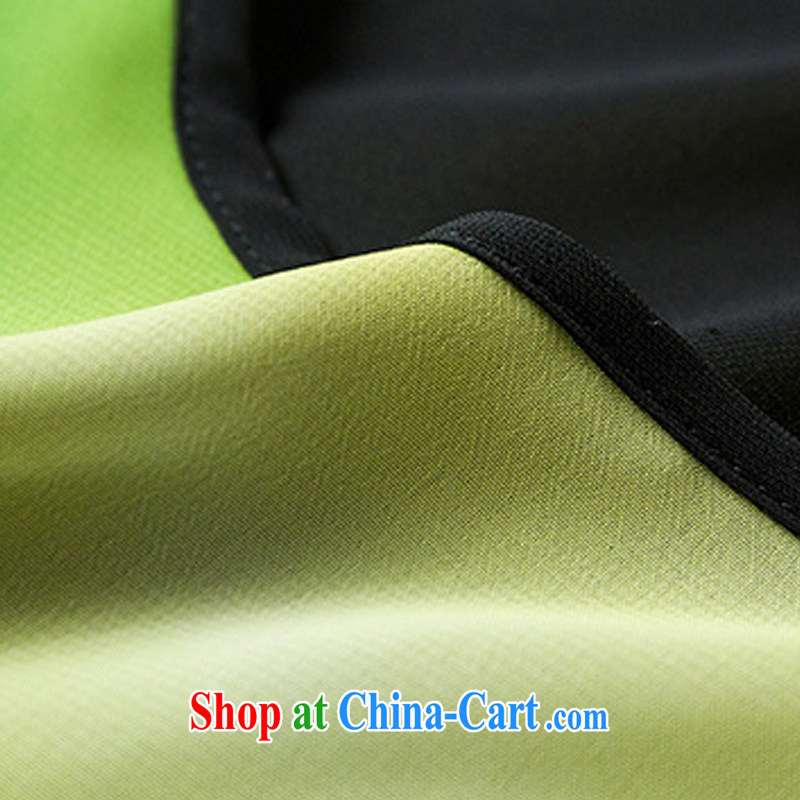 Mephidross economy honey, summer, the Korean version is indeed the XL female snow T woven shirts T-shirt hit color gradient round-collar short-sleeve does not rule snow woven shirts 1348 map color the code 4 XL 175 jack, evergreens economy honey (MENTIMISI), and, on-line shopping