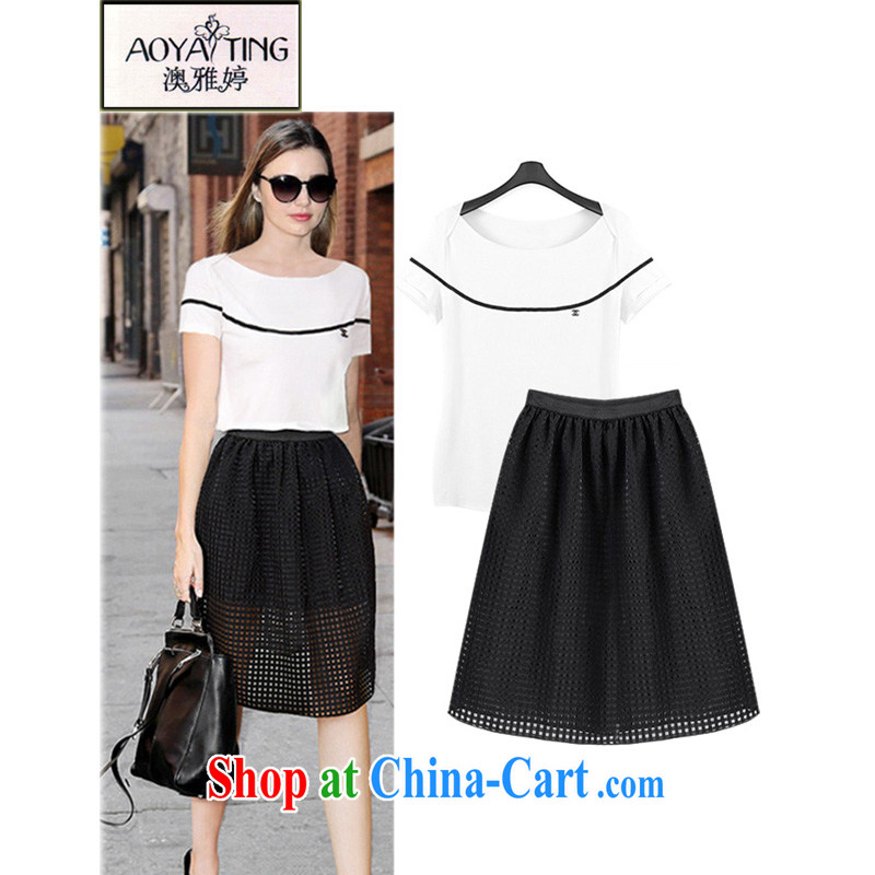 o Ya-ting 2015 New, and indeed increase, female summer mm thick short-sleeved shirt T girls in long A Field skirt Kit T-shirt + skirt two piece 3 XL recommends that you 145 - 165 jack