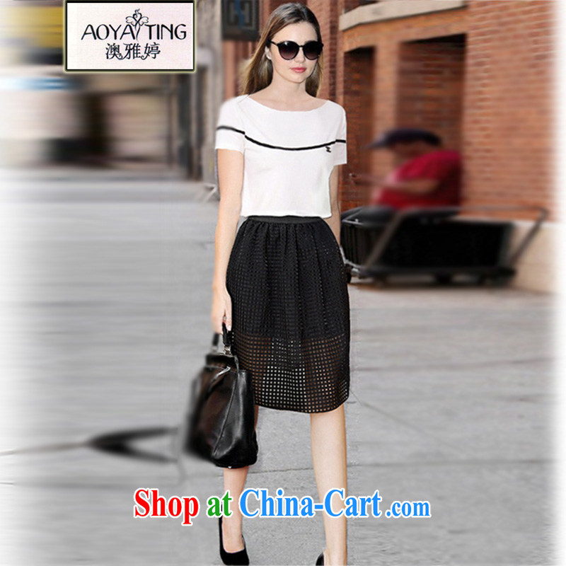 o Ya-ting 2015 New, and indeed increase, female summer thick mm short-sleeve shirt T girls in long A field skirt Kit T-shirt + skirt two piece 3 XL recommends that you 145 - 165 jack, O Ya-ting (aoyating), online shopping