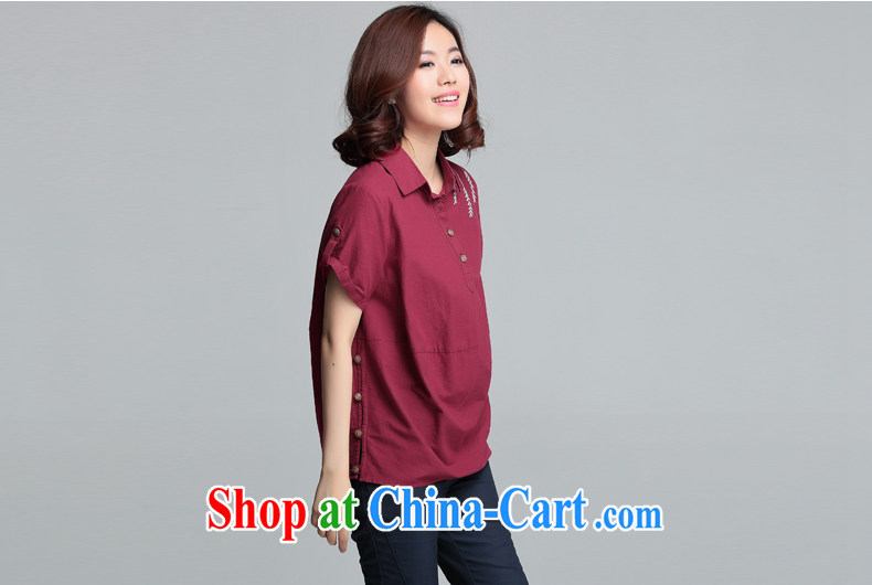 Connie Diane 2015 summer on the new larger female female shirt XH 9357 maroon 3XL pictures, price, brand platters! Elections are good character, the national distribution, so why buy now enjoy more preferential! Health