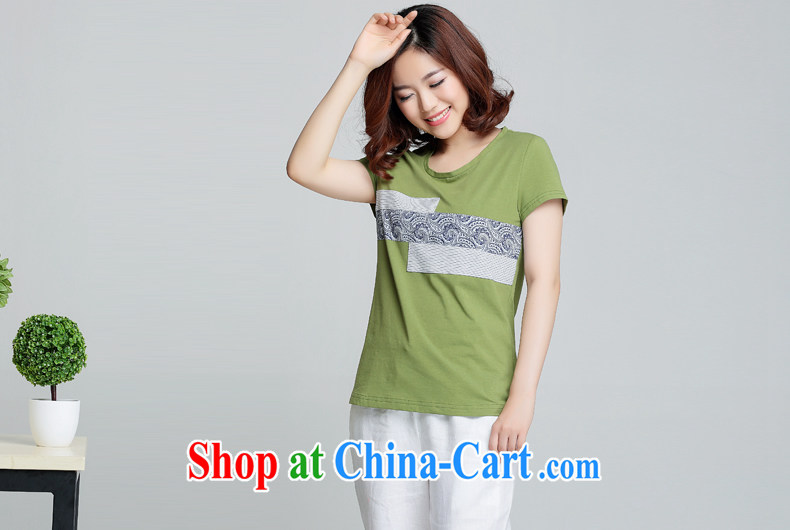 Connie Diane 2015 summer on the new larger female female T shirt XH 9375 Yulu Zirun Hemiaozhuang green 4 XL pictures, price, brand platters! Elections are good character, the national distribution, so why buy now enjoy more preferential! Health