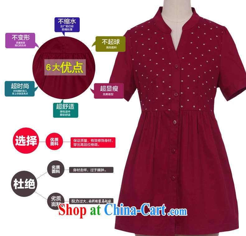 Connie Diane 2015 summer on the new larger female female shirt YMJ 5045 blue 4 XL pictures, price, brand platters! Elections are good character, the national distribution, so why buy now enjoy more preferential! Health
