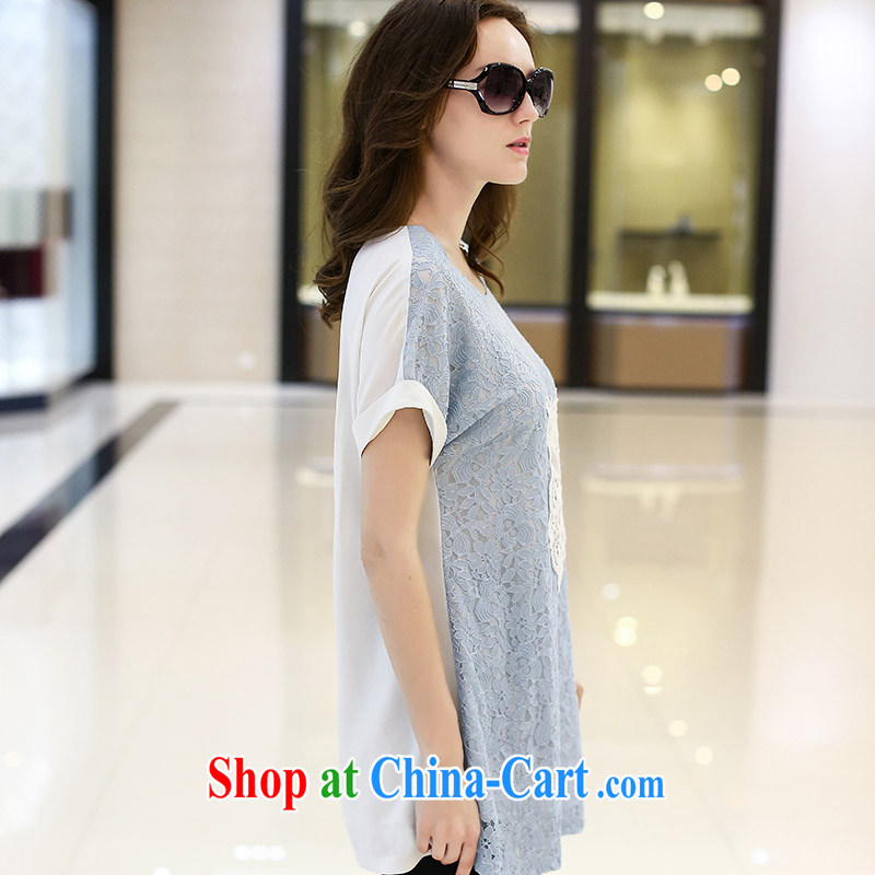 Private terrace, Western Europe and the United States, the girl with the long, loose short-sleeved lace T-shirt, rust and floral T-shirt spring and summer, black XXL 130 - 145 Jack around 1000, field and the United States, and, shopping on the Internet