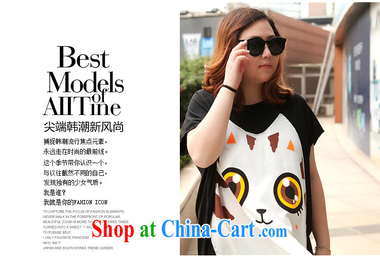 The Hearing 200 Jack the code t-shirts big cats face thick sister short-sleeve girls T-shirt 2015 summer loose video thin T shirt black apricot are code pictures, price, brand platters! Elections are good character, the national distribution, so why buy now enjoy more preferential! Health