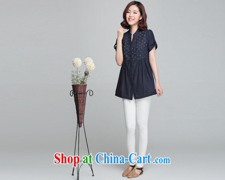 100 Li film 2015 summer new, cotton the girl shirt large middle-aged woman is loose dolls T-shirt stamp girls T-shirt hidden cyan XL - recommendations 120 - 135 Jack pictures, price, brand platters! Elections are good character, the national distribution, so why buy now enjoy more preferential! Health