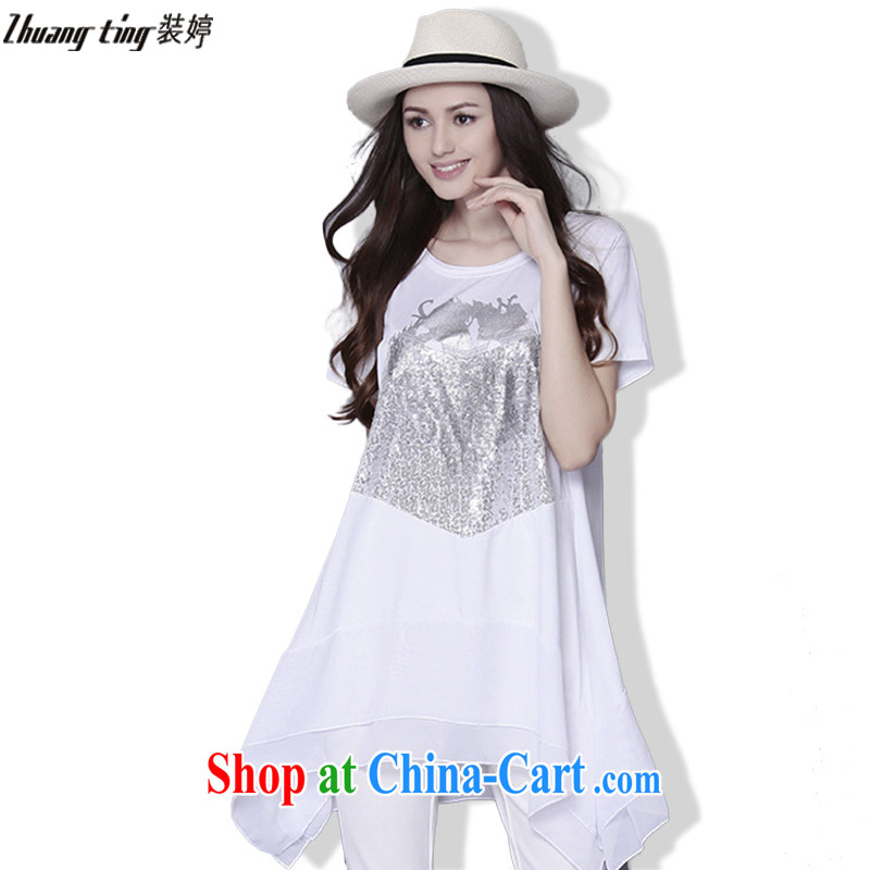 The Ting zhuangting 2015 summer leisure in Europe and the Code dress lace beauty snow woven A field stamp short-sleeved dresses 216 black 5 XL, Ting (zhuangting), online shopping