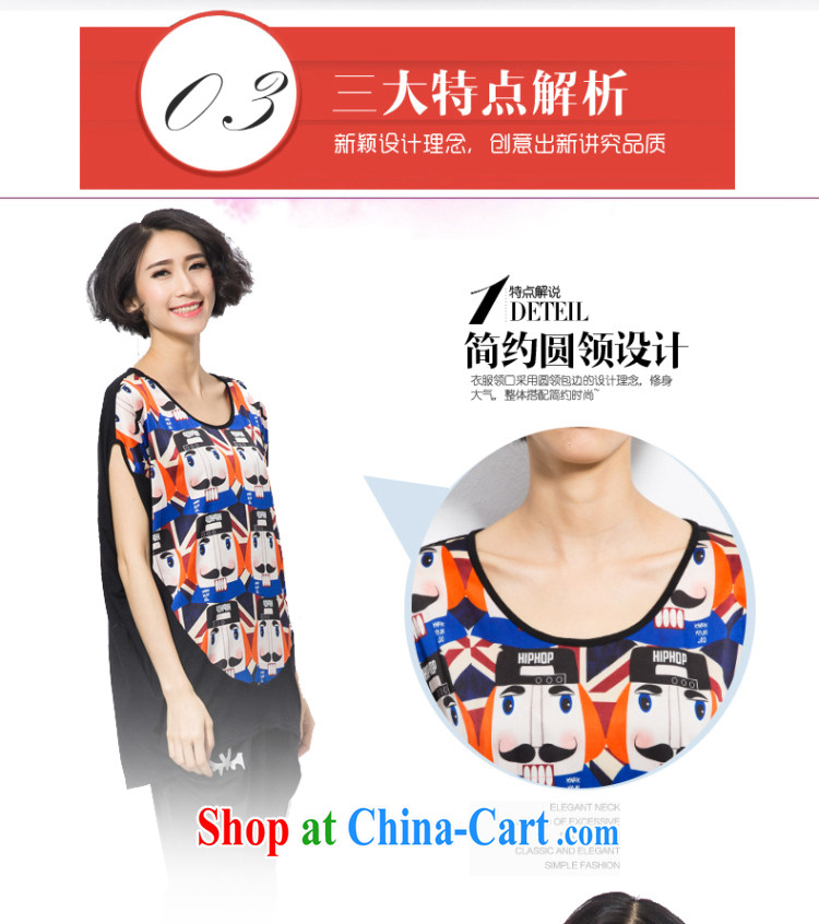 Eternal show the code women fat, Video thin T-shirt thick sister summer 2015 New MM thick stylish, classy stamp duty loose video thin short-sleeved T shirt black 3 XL pictures, price, brand platters! Elections are good character, the national distribution, so why buy now enjoy more preferential! Health