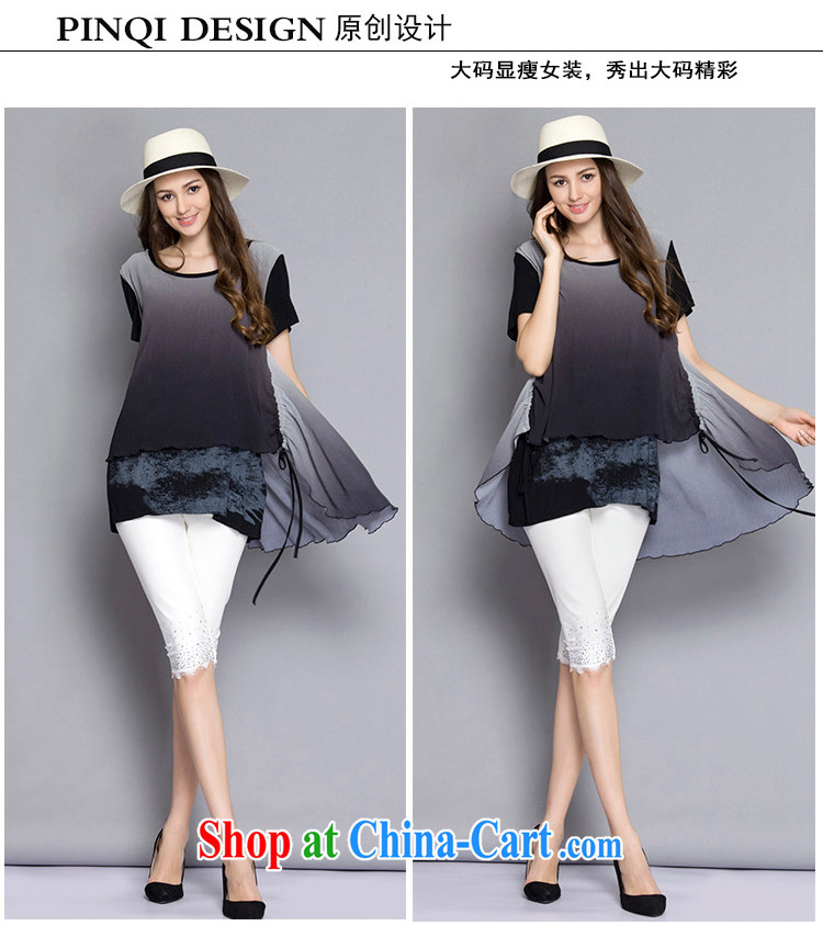 Connie, European and American Dream Original large code female summer 2015 new thick mm stylish stitching loose video thin short-sleeved dresses J 217 black XXXXXL pictures, price, brand platters! Elections are good character, the national distribution, so why buy now enjoy more preferential! Health