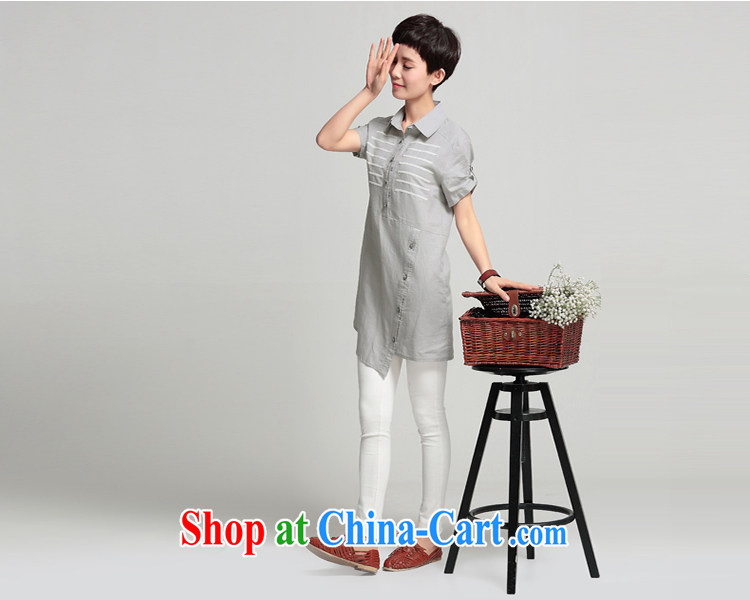 100 Li film 2015 summer short-sleeve new large, female, long cotton shirt the Commission very casual shirts, T-shirt Pearl White 3XL pictures, price, brand platters! Elections are good character, the national distribution, so why buy now enjoy more preferential! Health