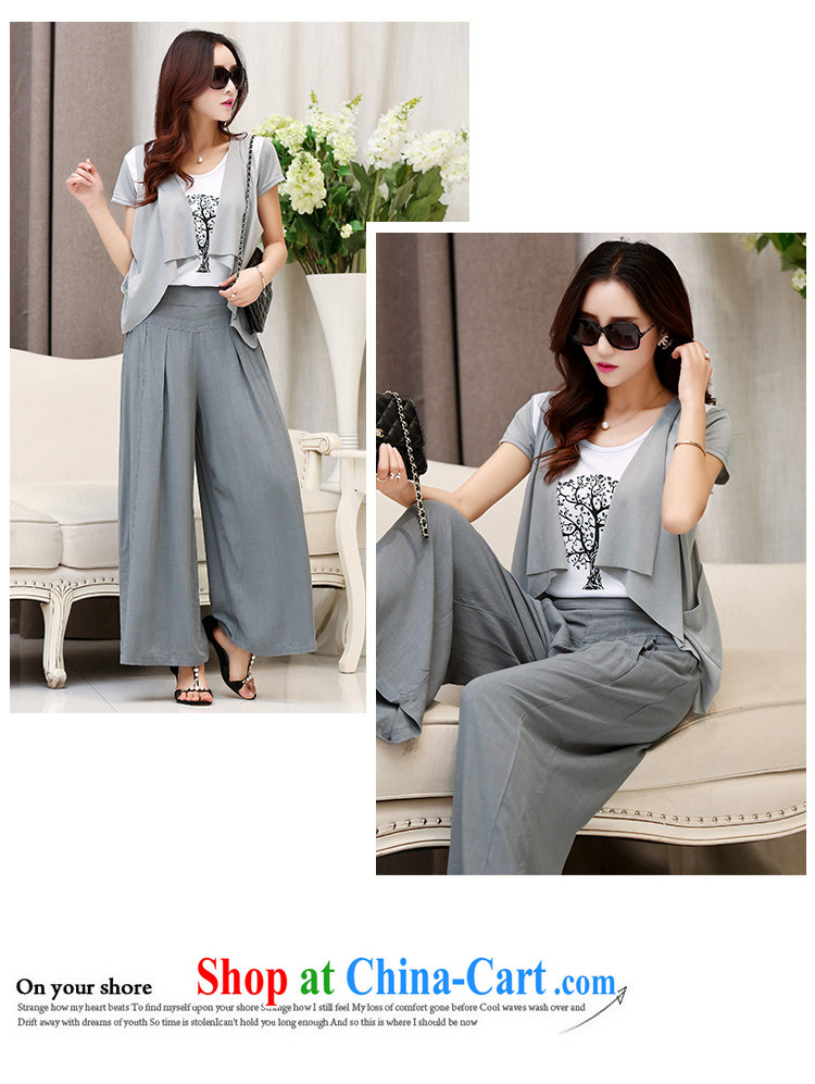 2015 summer new Korean Sports & Leisure package the code style trousers leave 3-Piece Women's clothes 1029 summer khaki XXXL pictures, price, brand platters! Elections are good character, the national distribution, so why buy now enjoy more preferential! Health
