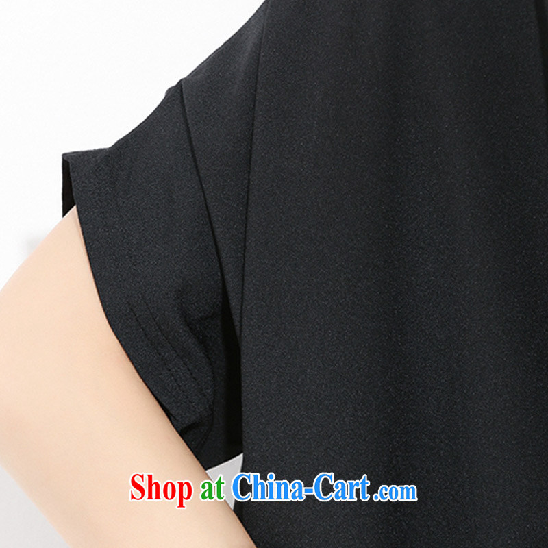 Director of the Advisory Committee 2015 summer New, and indeed increase, women mm thick loose video thin, long bat short-sleeve double-yi skirt black relaxed, code, made the Advisory Committee (mmys), online shopping