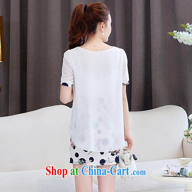 Lin, summer 2015 with new, fresh style beauty dot the Stamp Duty Code female snow woven shirts girls dresses LYQ 5861 white XL, Lin, and shopping on the Internet