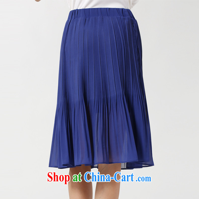 and the United States, would be large, female summer new emphasis on cultivating mm video thin large skirt 2015 Europe the solid ice woven 100 hem body skirt black 5 XL, the US could (RIUMILVE), online shopping