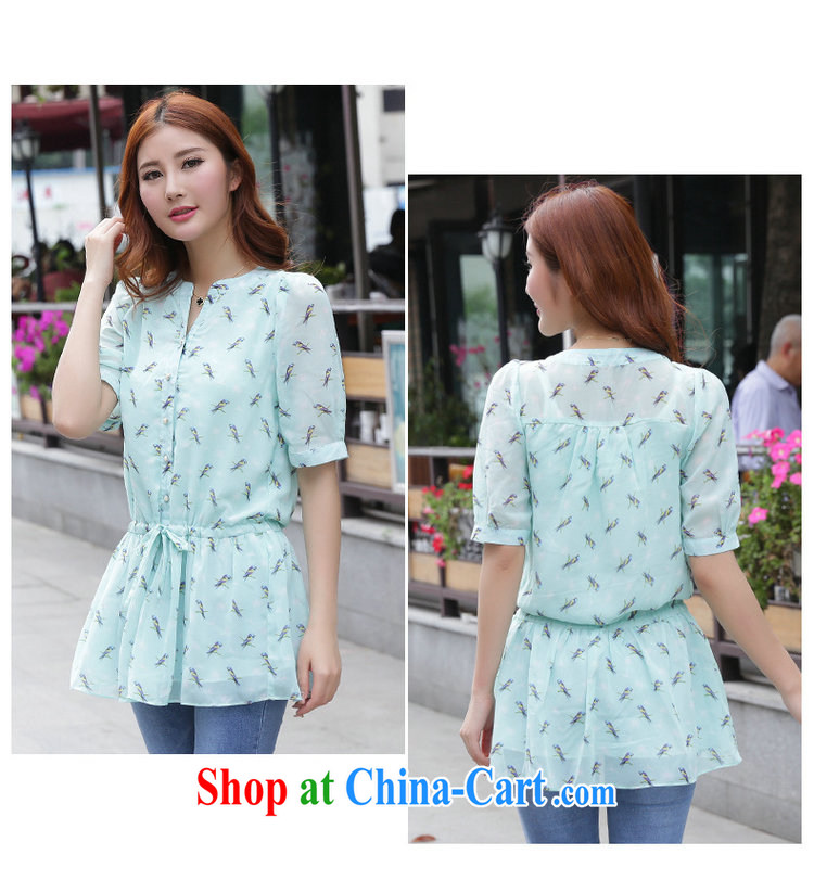 Donald Rumsfeld, the 2015 code ladies summer wear new short-sleeved, long-waist snow woven shirts stamp shirt girls blue 5 XL pictures, price, brand platters! Elections are good character, the national distribution, so why buy now enjoy more preferential! Health