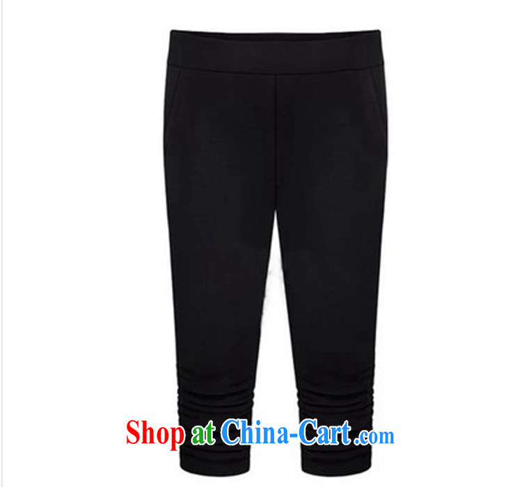 Mr MAK, Exchange 2015 summer New, and indeed increase, female fat mm elasticated waist elastic Sau San video thin thin, solid through 7 pants pants 5129 black 5 XL pictures, price, brand platters! Elections are good character, the national distribution, so why buy now enjoy more preferential! Health