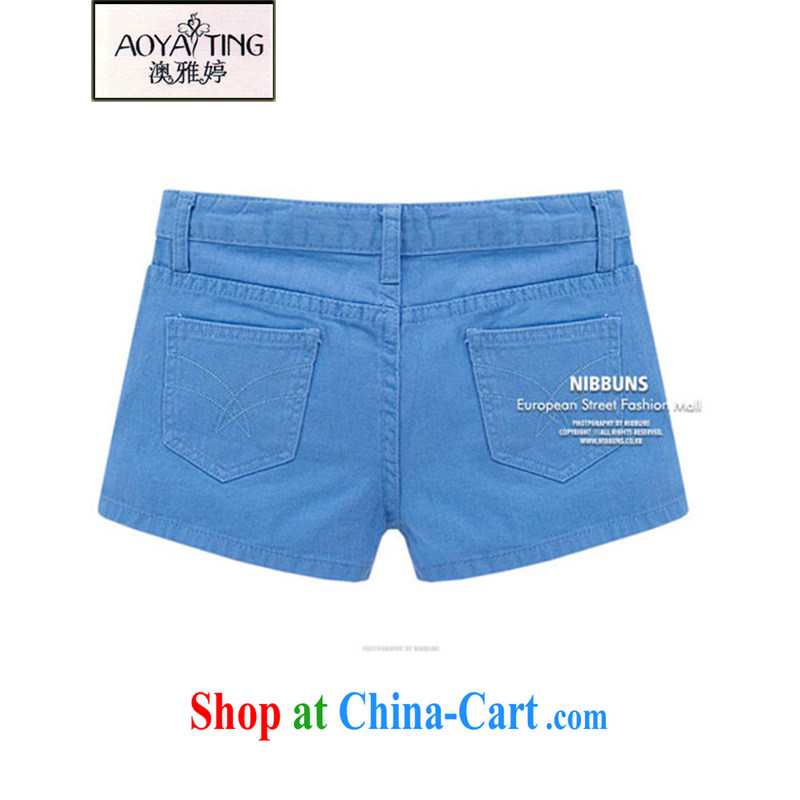 o Ya-ting 2015 summer New, and indeed increase, female fat mm video thin jeans candy colored shorts hot pants female black 5 XL recommends that you 175 - 200 jack, O Ya-ting (aoyating), online shopping