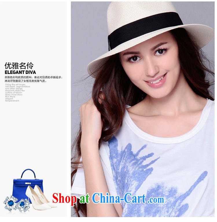 Connie's dream in Europe and America, the female summer 2015 new thick mm stylish stitching short-sleeved loose snow woven dresses J 218 - 1 white XXXXXL pictures, price, brand platters! Elections are good character, the national distribution, so why buy now enjoy more preferential! Health