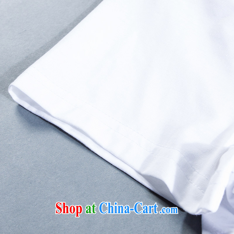 Connie's dream in Europe and America, the female summer 2015 new thick mm stylish stitching short-sleeve loose snow woven dresses J 218 - 1 white XXXXXL, Connie dreams, shopping on the Internet