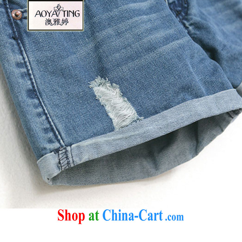 o Ya-ting new summer, and indeed increase, female fat mm video gaunt waist jeans girl hot pants personalized photo color 4 XL recommends that you 160 - 180 jack, O Ya-ting (aoyating), online shopping