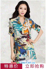 Standing wave following the Code women summer 2015 New floral cotton in the long stamp loose T-shirt, shirt orange XXL pictures, price, brand platters! Elections are good character, the national distribution, so why buy now enjoy more preferential! Health