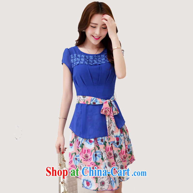 Song Meng Yin Yue XL new short-sleeved silk snow woven dresses sweet beauty leave two snow woven skirt with Z 0103 purple 2 XL (135 - 150 ) jack, Song had Yin Yue, shopping on the Internet