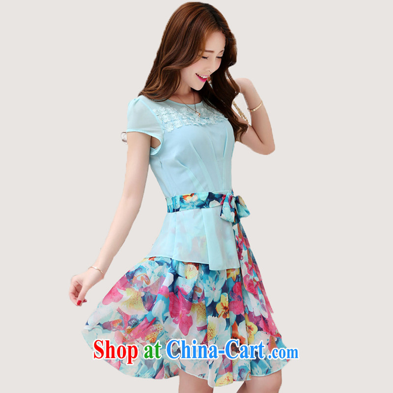 Song Meng Yin Yue XL new short-sleeved silk snow woven dresses sweet beauty leave two snow woven skirt with Z 0103 purple 2 XL (135 - 150 ) jack, Song had Yin Yue, shopping on the Internet