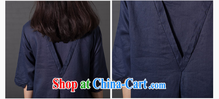 Hee. Summer 2015 new dress code the ladies literary, small fresh loose embroidered short sleeves cotton Ma 8145 dark blue XXL pictures, price, brand platters! Elections are good character, the national distribution, so why buy now enjoy more preferential! Health