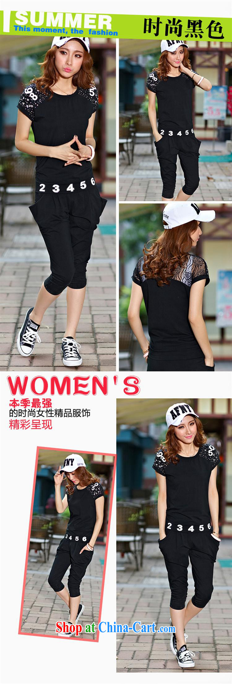 hamilton 2015 female summer leisure package girl, short-sleeved lace 7 pants-shirt sleeve blue XXL pictures, price, brand platters! Elections are good character, the national distribution, so why buy now enjoy more preferential! Health