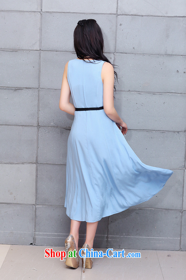 The Ju-yi, the Code women dresses 2015 summer new thick sister Bohemia snow woven skirts dresses YJ possession 168 cyan XXXL pictures, price, brand platters! Elections are good character, the national distribution, so why buy now enjoy more preferential! Health