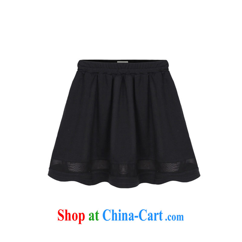 Hi Margaret slavery and indeed the thin stretch Elastic waist and stylish in Europe and European root yarn short skirt waist skirt the code female A 7729 Black Large Number 3 XL/170 - 210 jack, Hi Maria slavery, shopping on the Internet
